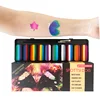 12 Color Face Painting Body Art Makeup With Brush Palette Bride Modeling Role Play Halloween Grimace 5