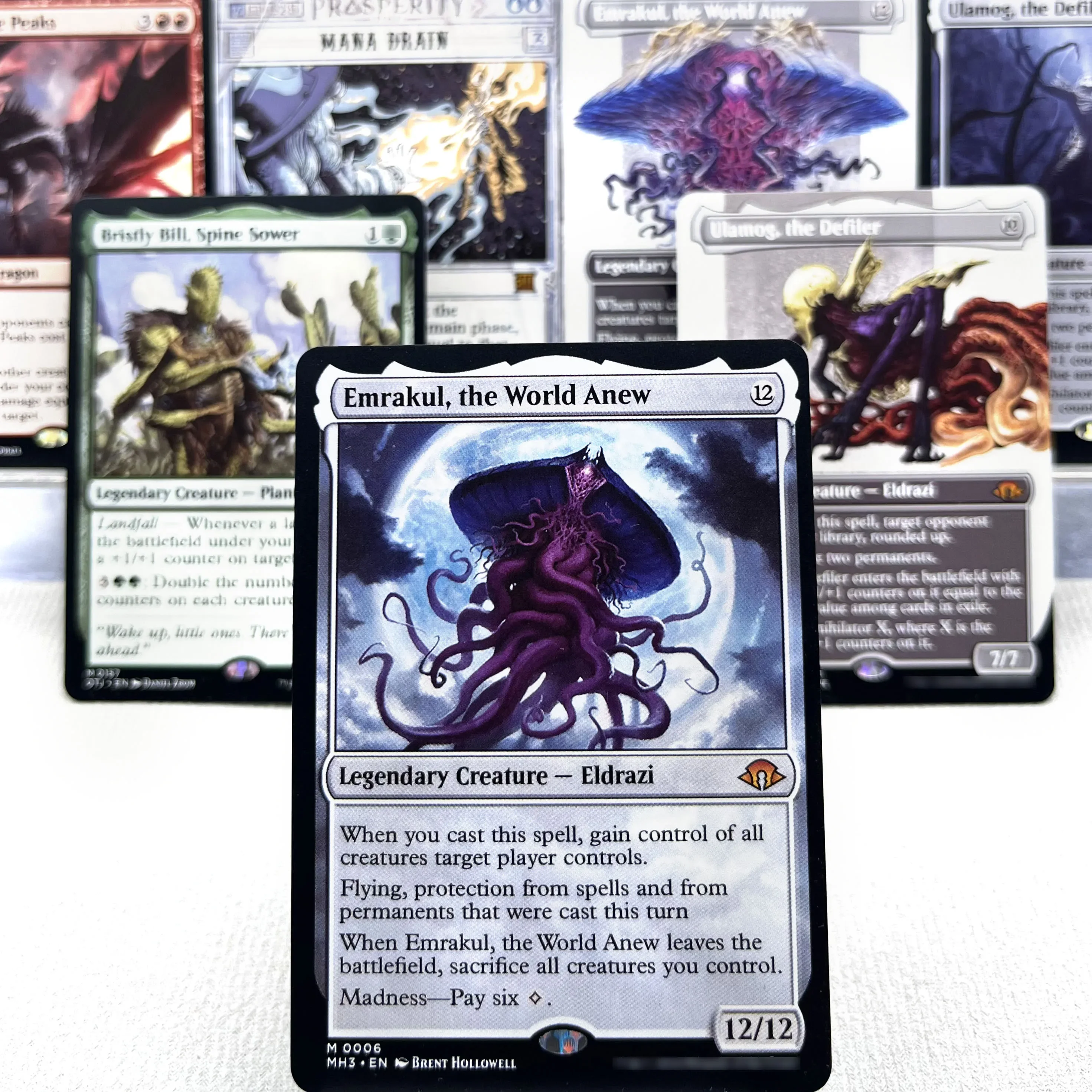 MH3 OTJ OTP HOLO7-Ⅰ04 Tcg Cards Proxys Magical Ulamog Defiler Bristly Bill Spine Emrakul World Anew Gathering playing cards plastic playing cards