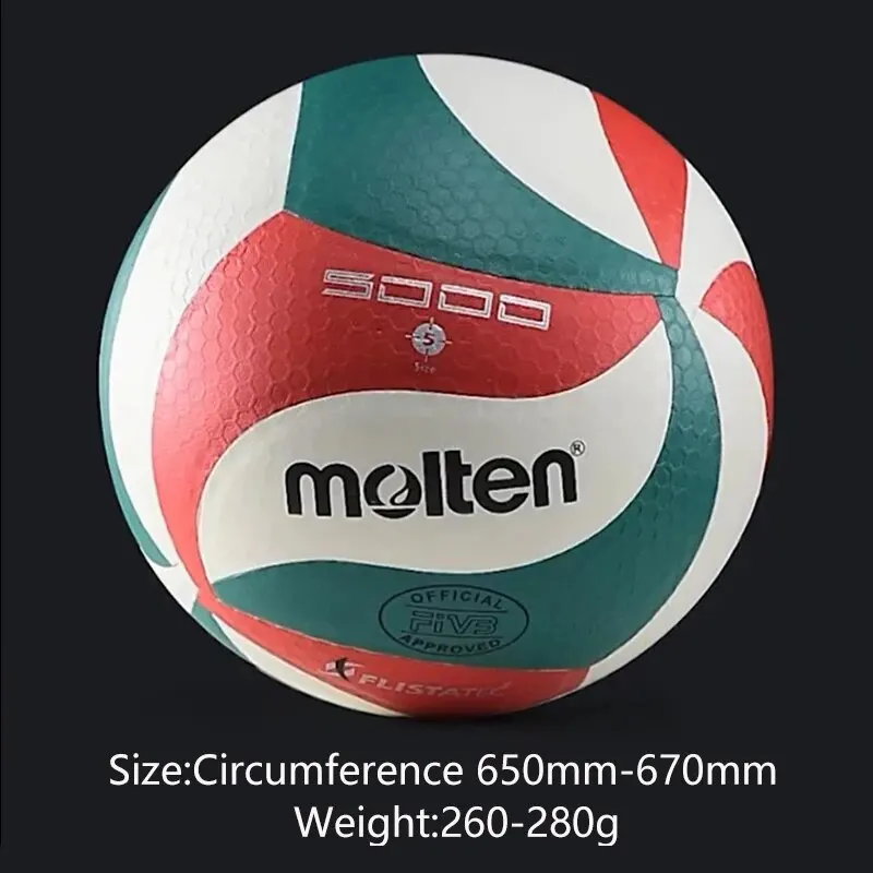 Molten V5M5000 Volleyball Professional Standard Size 5 PU Soft Beach Ball for Adult and Teenager Competition Training volleyball ball,volleyball trainer