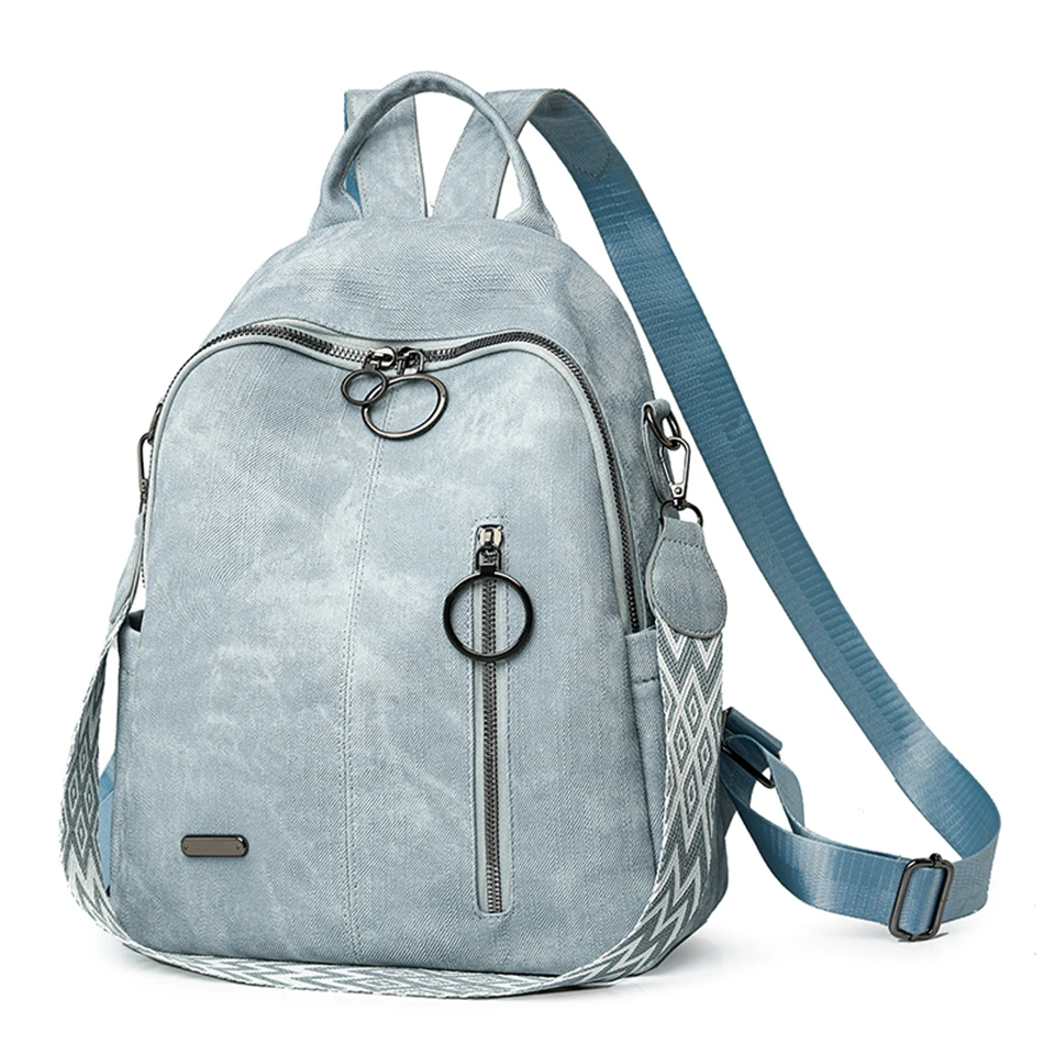 Fashion Daypack High Quality Pu Leather Backpack Women Bagpack Ladies Shoulder Bag Designer Large Capacity School Bag for Girls
