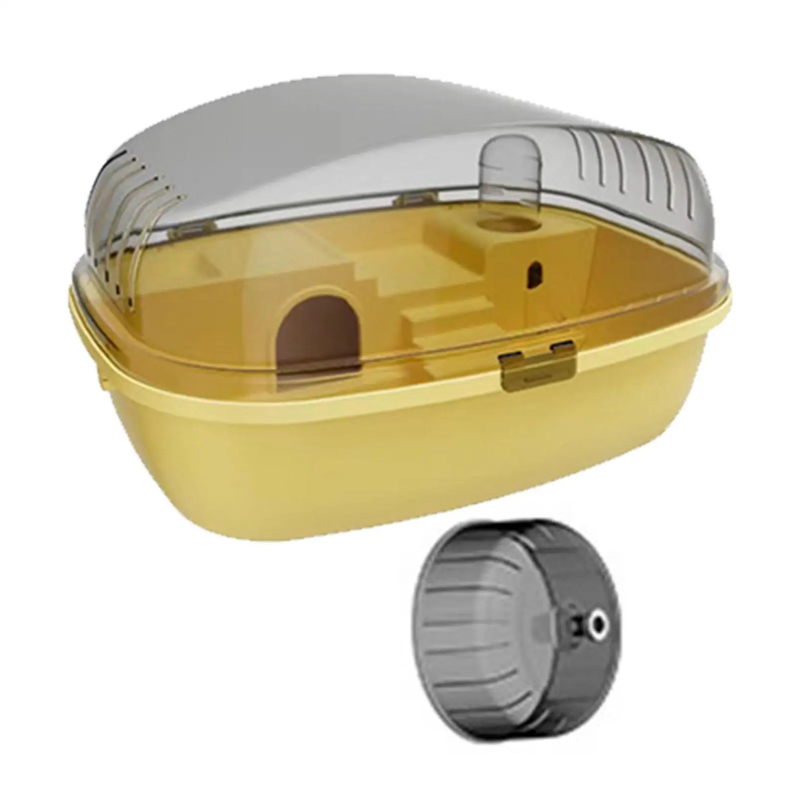 Large Hamster Cage Gerbils Rats with Openable Top Mice Clear Hamster Habitat