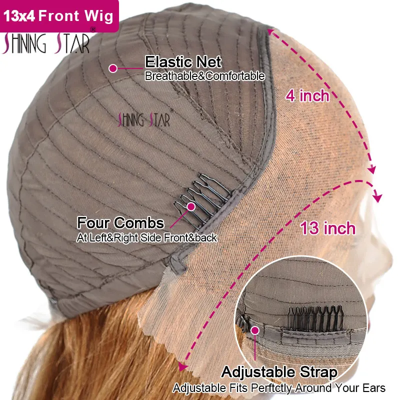 180% 30 34" Ginger Blonde Bone Straight 13X4 13X6 Lace Front Human Hair Wig Brazilian Colored Hd Transparent Lace Frontal Wigs 6