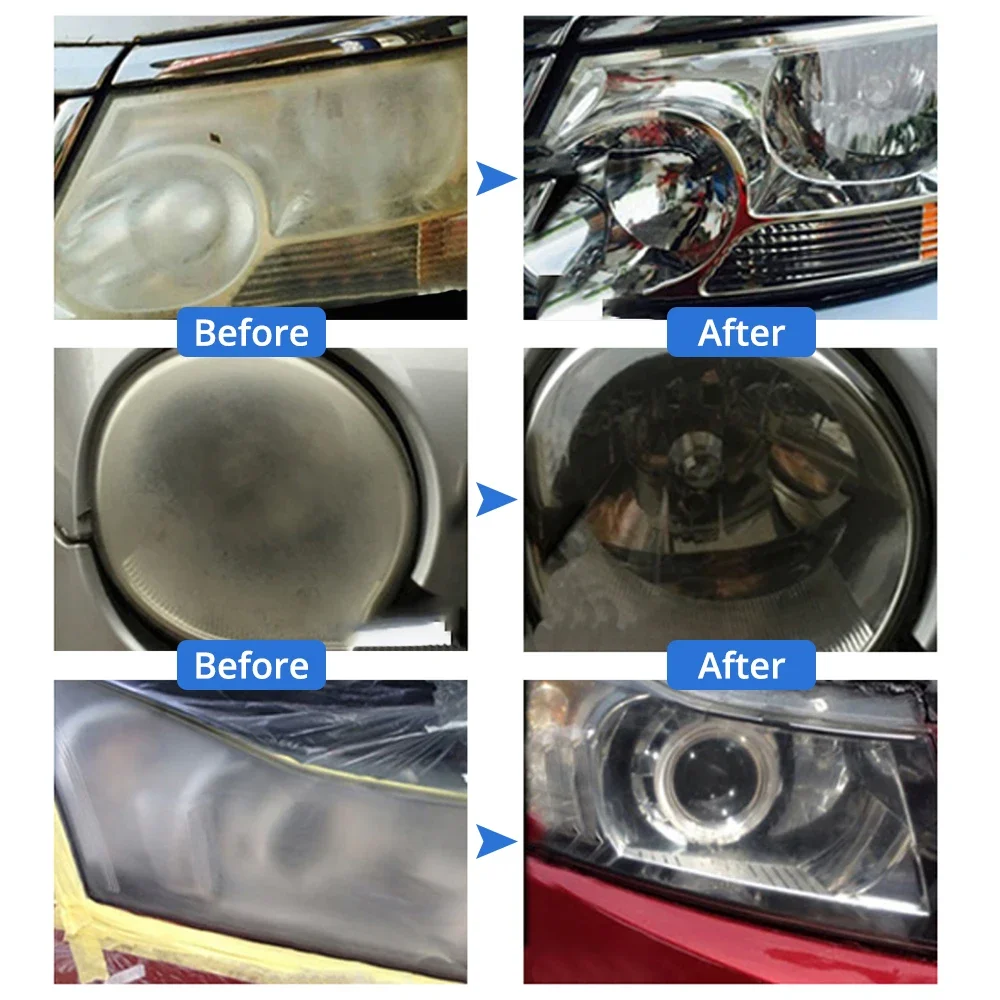 Auto Paint Coating Spray 50ml Car Headlight Repair Refurbished Liquid Kit Agent Head Light Renewal Polish Headlamp Fluid Wash Maintenance Paint