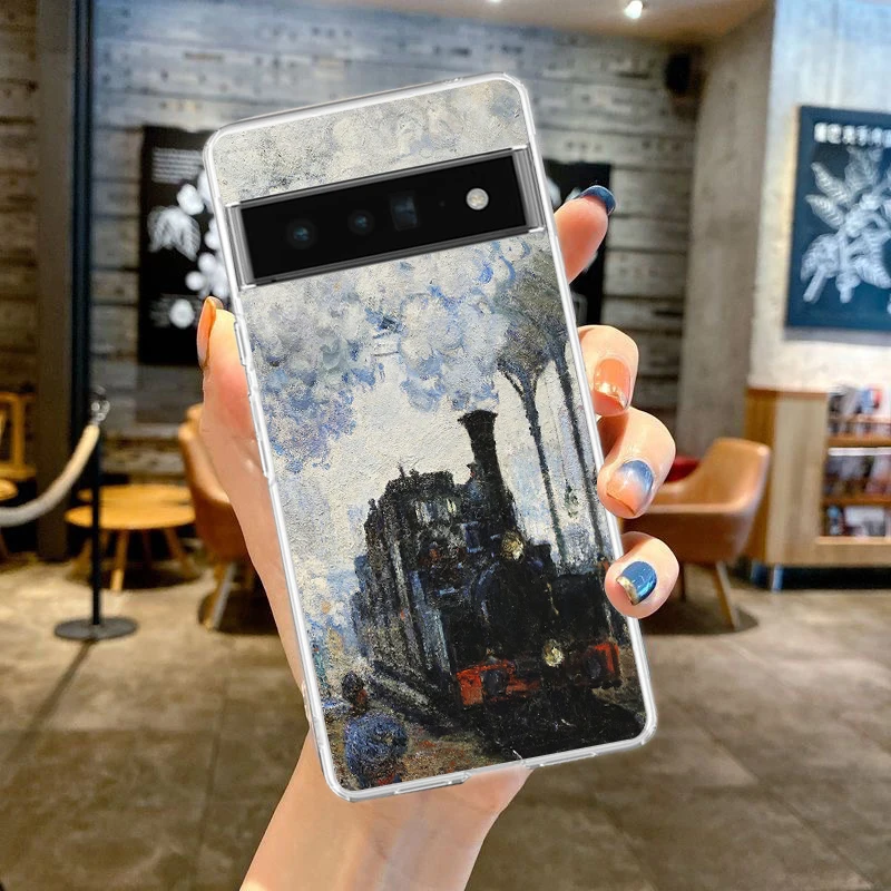 Claude Monet Impressionism Art Soft TPU Clear Phone Case Cover