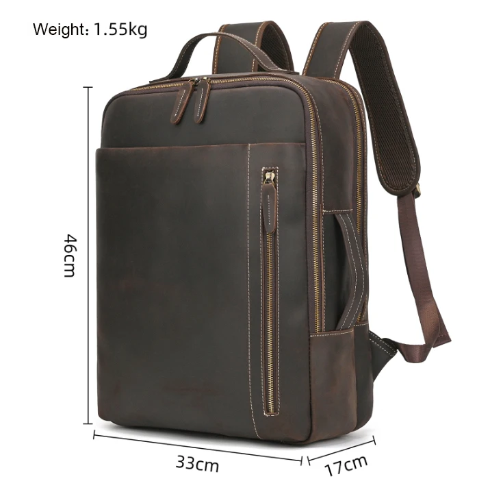 2025 New Arrivals Leather Backpack For Travel Men Male Cowhide