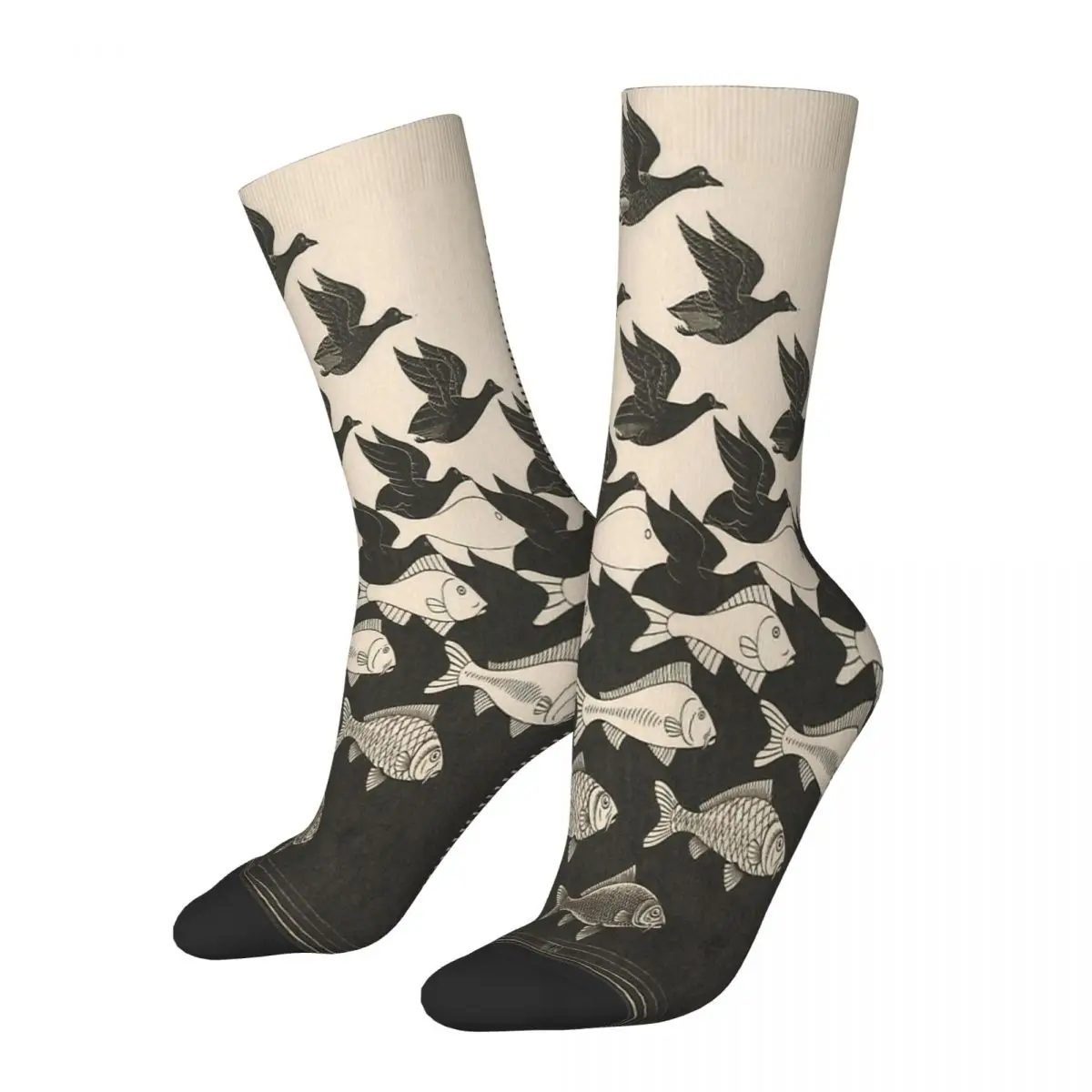 Escher Sky And Water Socks Uomo Uomo Donna Calze Estive In Poliestere