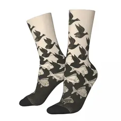 Escher Sky And Water Socks Male Mens Women Summer Stockings Polyester