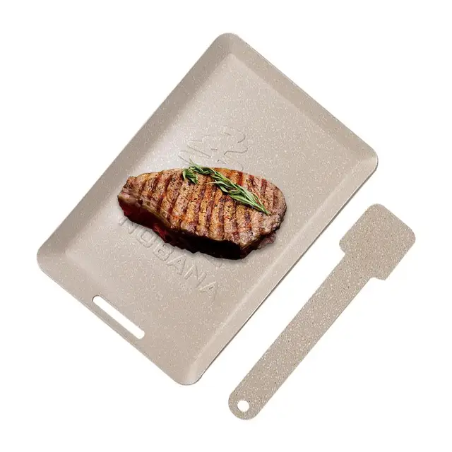 Sartén Rectangular antiadherente multifuncional, sartén antiadherente,  parrilla de inducción sin humo, plancha antiadherente para carne y pescado  - AliExpress