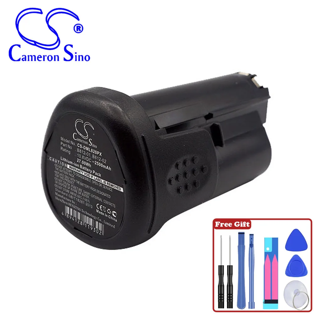 Batteria Dremel 2500Mah / 27.00Wh Per Dremel B812-01 B812-02 8200 8220 8300 Colore Nero Volt 10.80V