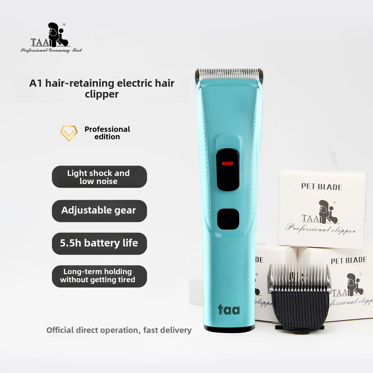 TAA it it professional pet A1 hairy electric push scissors dog cat pet store shaver teddy bear