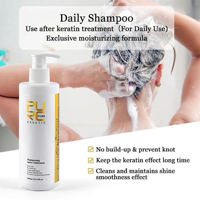 PURC Daily Shampoo Hair Scalp Cleaning Treatment Keratin Post-straightening Shampoo 300ml 2