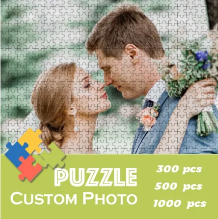 Foto Nach Jigsaw Puzzle 200 300 500 1000 Stück DIY Personalisierte Puzzles Bild Für Erwachsene Holz Kind Spielzeug Geschenk Dekoration