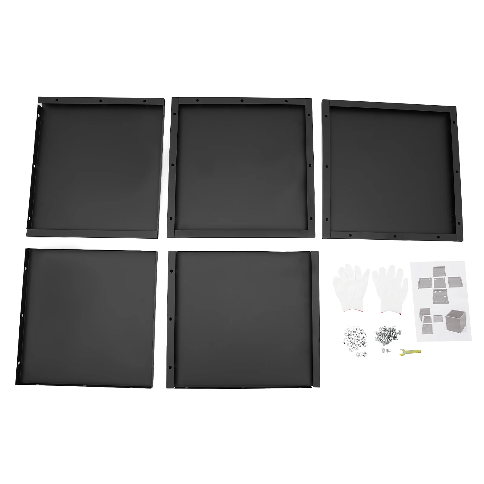 24*24*24 Zoll Würfelförmiger Pflanzkasten Schwarzer Quadratischer Outdoor-Pflanzkasten aus Stahl für Innen- und Außendekoration – Detail 5