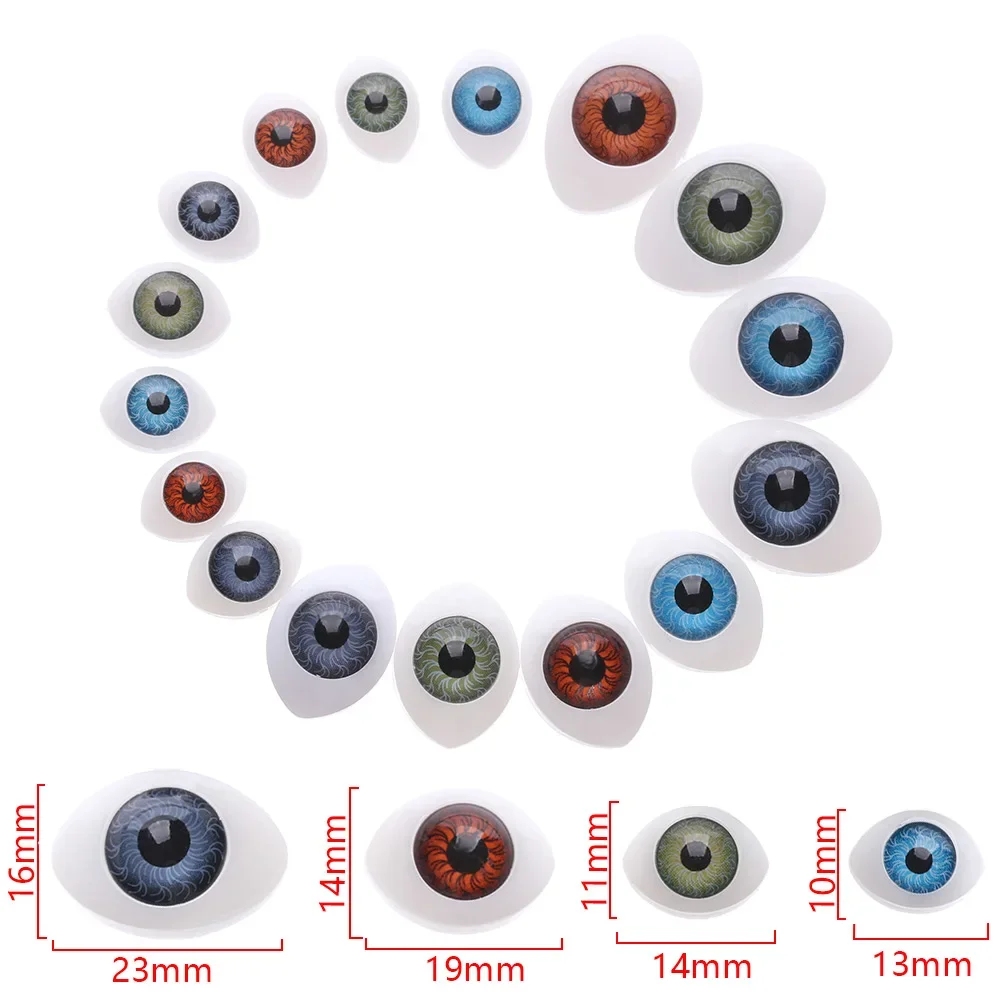 20Pcs Plastic Oval Doll Safety Eyes for DIY Toy Eyes Animal Toy Puppet Making Dinosaur Eyes Craft Crochet Bjd Dolls Accessories 6