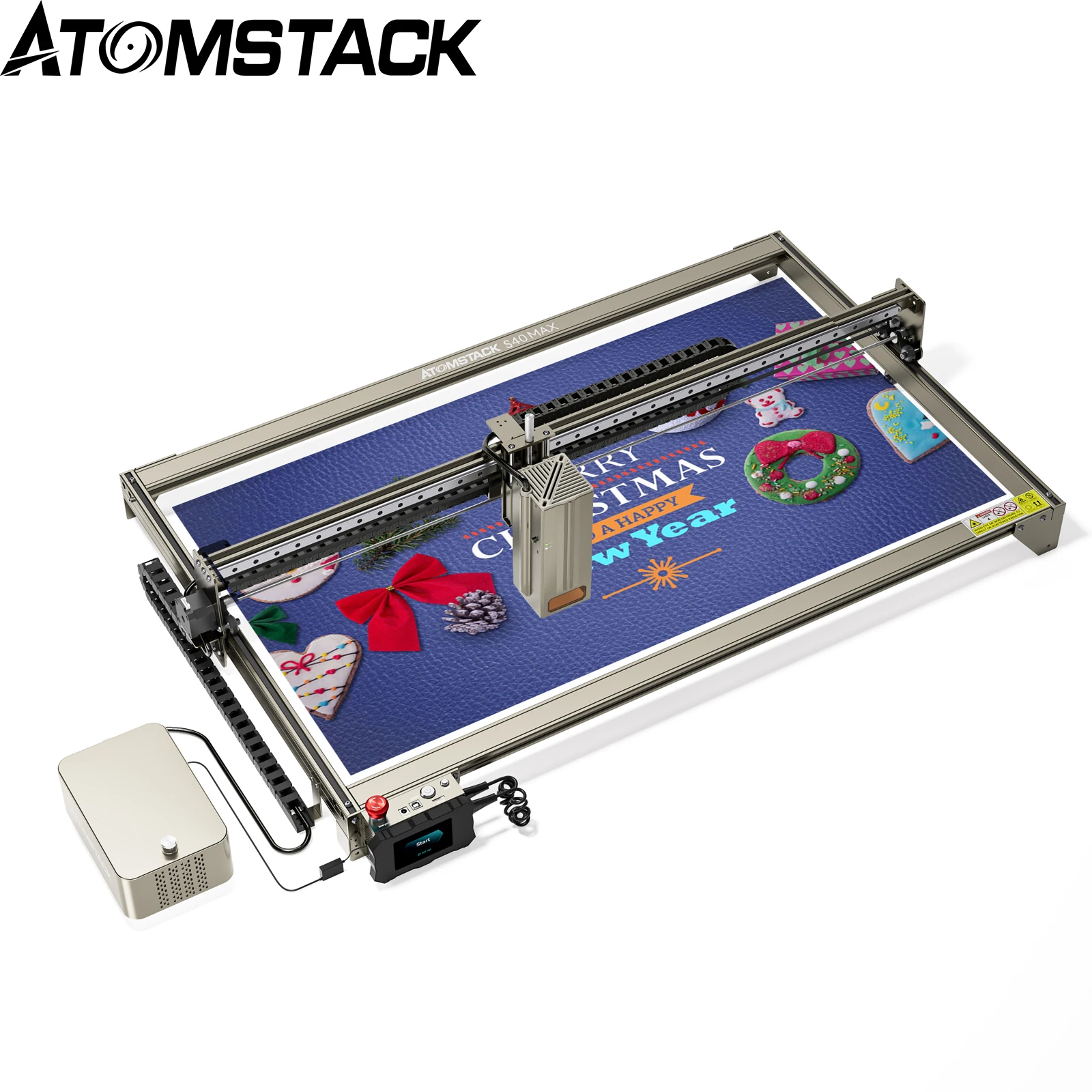 ATOMSTACK S40 Max 210W Laser Cutting Engraving Machine Dual Mode 24W/48W with Air Assist CNC Metal Router for Cutter Engraver