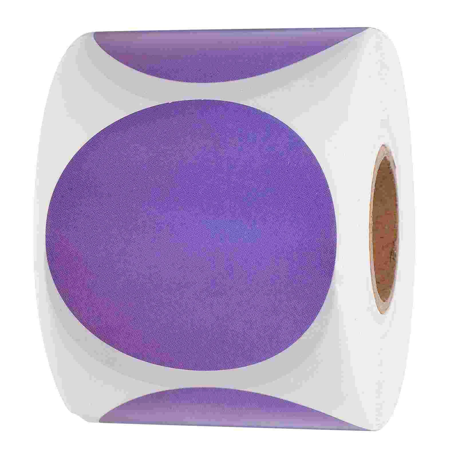 Tags Stickers Color Coded Labels Coated Paper Round Circle Purple Dot for School Colored Office 50 30mm1000 pcs label barcode paper thermal paper roll of colored labels no ribbon printing