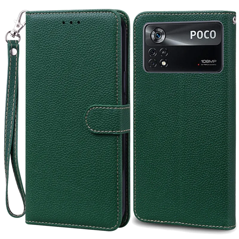 Elegant Leather Flip Wallet Cover - Premium Protection and Style
