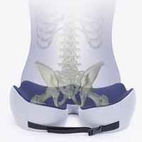 Deodar Memory Foam Sit Bone Relief Seat Cushion for Butt Lower Back Hamstrings Hips Ischial Tuberosity Reduce Fatigue for Chair 2