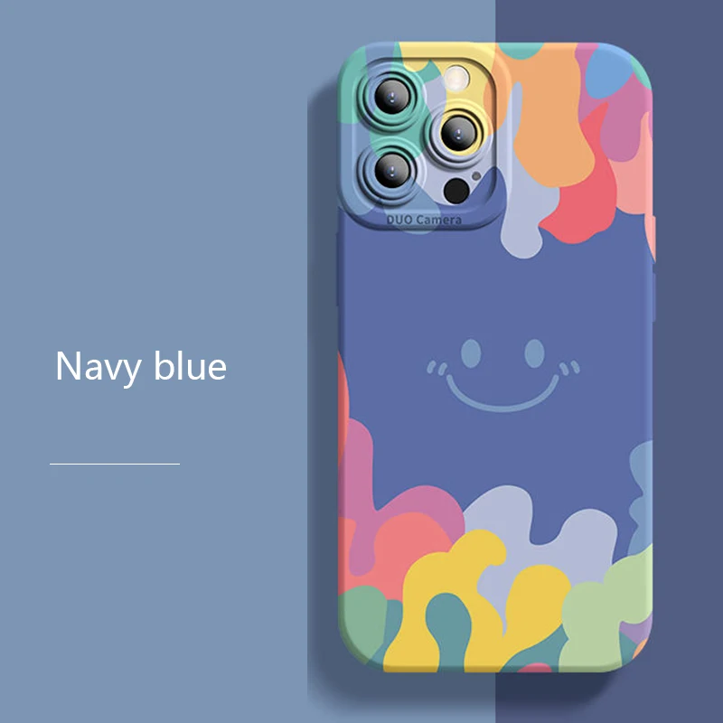 Smile Silicone Shockproof Full Cover Case - Soft Protection with Enhanced Grip and Design