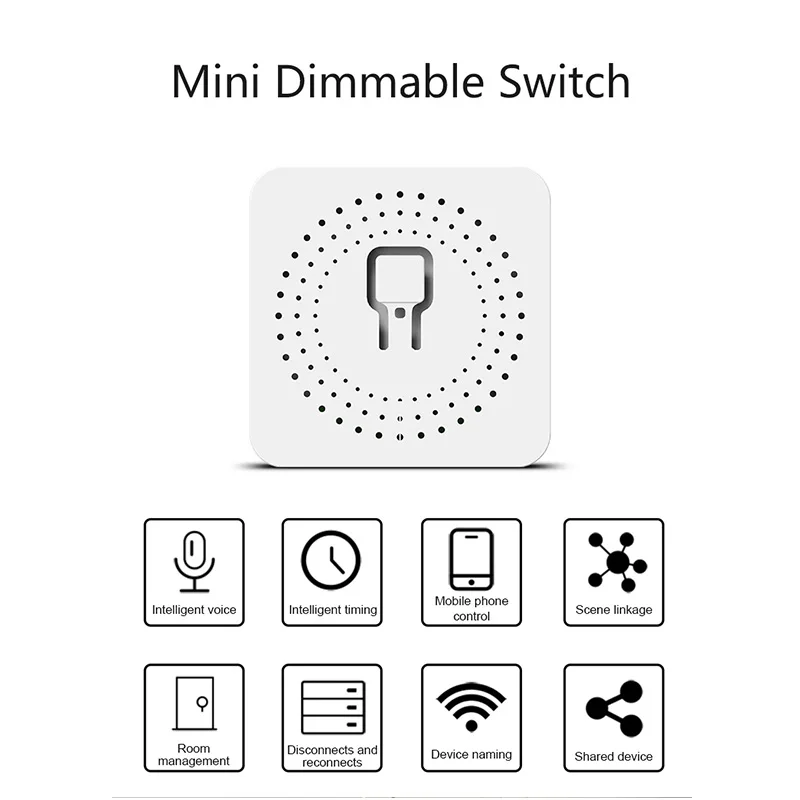 WiFi Smart Switch 16A/20A DIY Mini Automation 2-way Module Timer Breaker AC100-240V APP Remote Voice Control Alexa Google Home