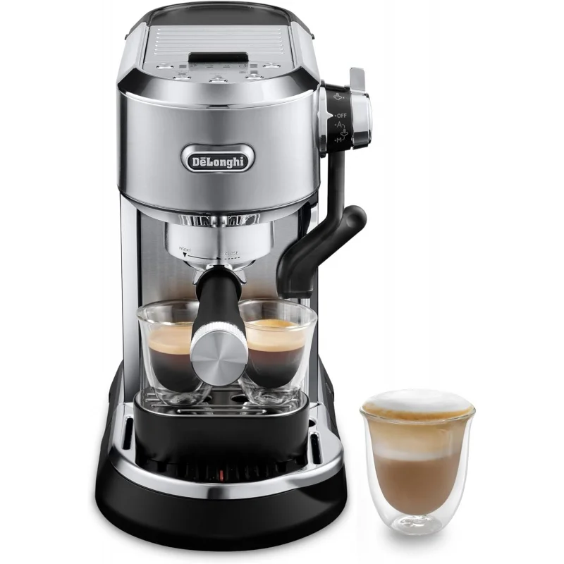 

De'Longhi EC950M Dedica Maestro Plus Espresso Machine with Automatic Steam Wand, Stainless Steel