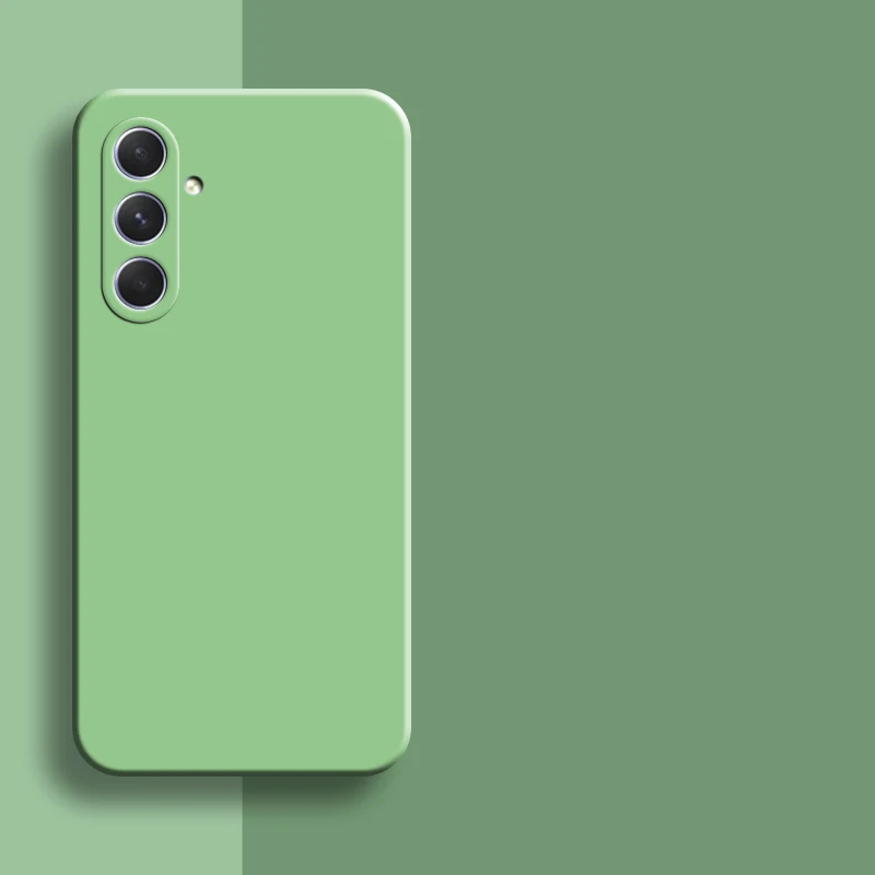 Square Liquid Silicone Shockproof Phone Case Cover