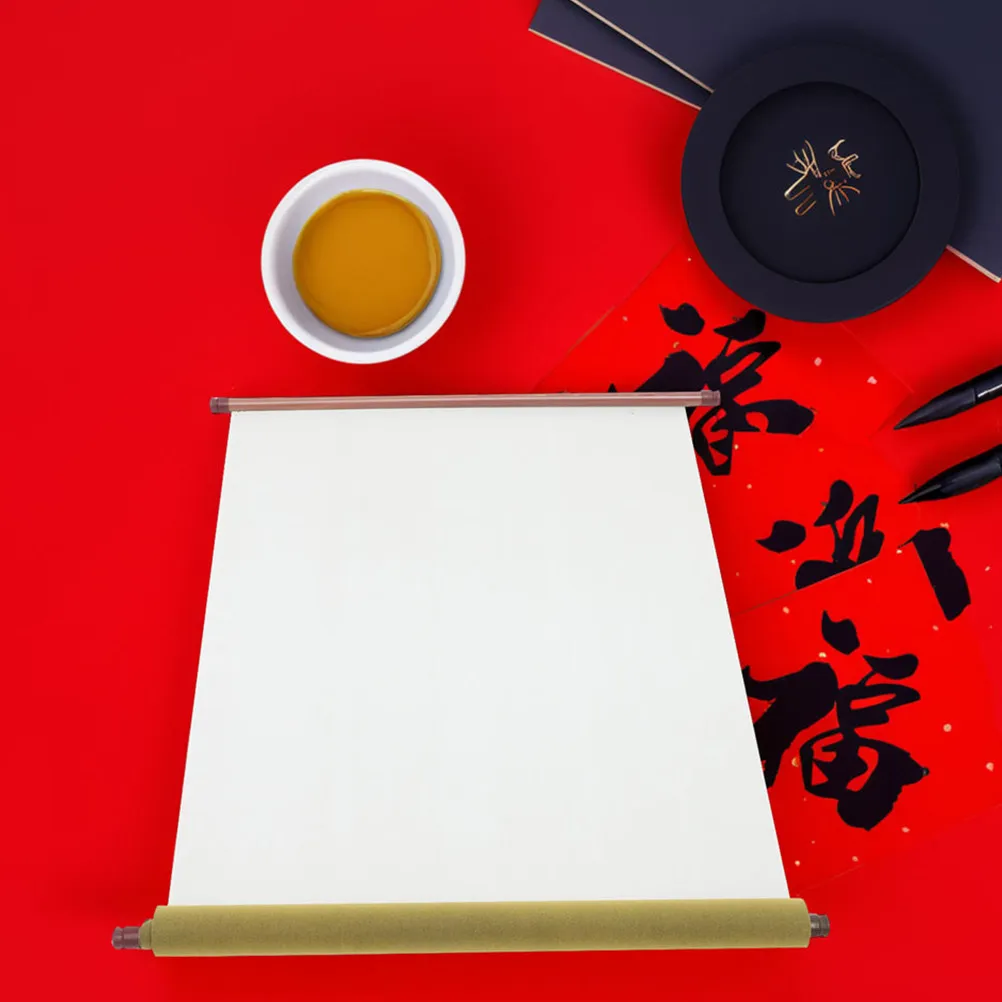 중국 서예 물 쓰기 천 재사용 가능한 스크롤 연습 매트 모조 Xuan 종이 질감 브러시 쓰기에 적합한 빠른 건조