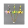 Random Color Cat Teaser Wand Funny Fake Feather Little Bee Design Kitten Teasing Stick Cat Wand Interactive Pet Toy 1