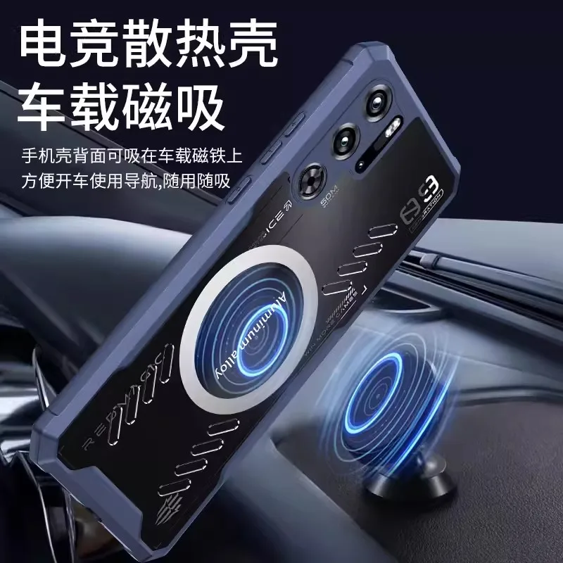 Shockproof Transparent Cooling Case with Heat Dissipation and Ventilation