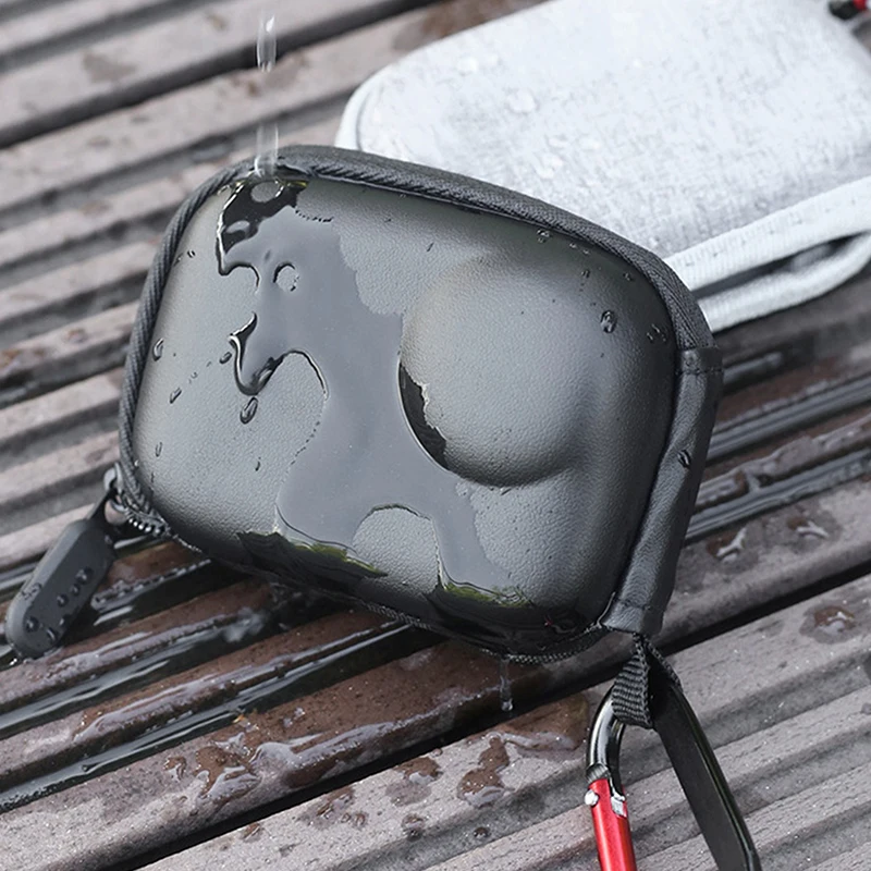 Portable Mini Storage Bag for Insta360 Go Ultra PU Leather Sport Camera Protector Case Shockproof Anti-Scratch Camera Accessory