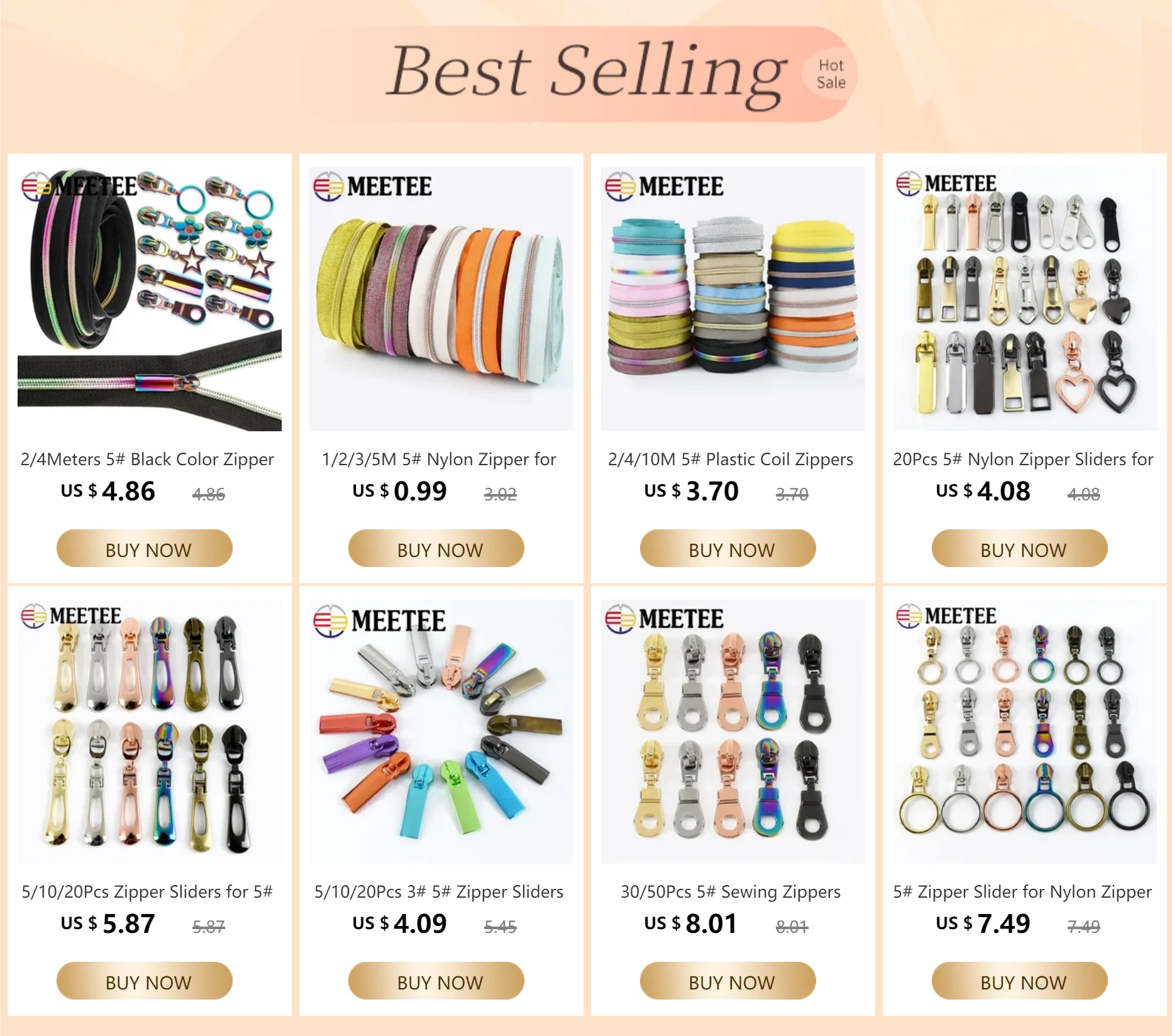 Description Picture 2 of item5/10/20Pcs Zipper Sliders for 5# Nylon Zippers Tapes Pocket Zips Head Pulls Bag Repair Kit Replacement DIY Sewing Accessories