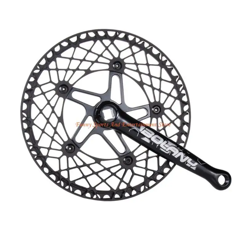 C4DE Mountainbike-Kurbelgarnituren, Aluminiumlegierung, Single-Speed-Fahrrad-Kurbelarm-Kettenrad-Reparaturzubehör – Detail 8