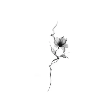 Inchiostro Lotus Flower Art Tattoo Sticker Tatoo Sticker tatuaggio temporaneo tatuaggio finto impermeabile per donna Arm Tatuajes Temporales