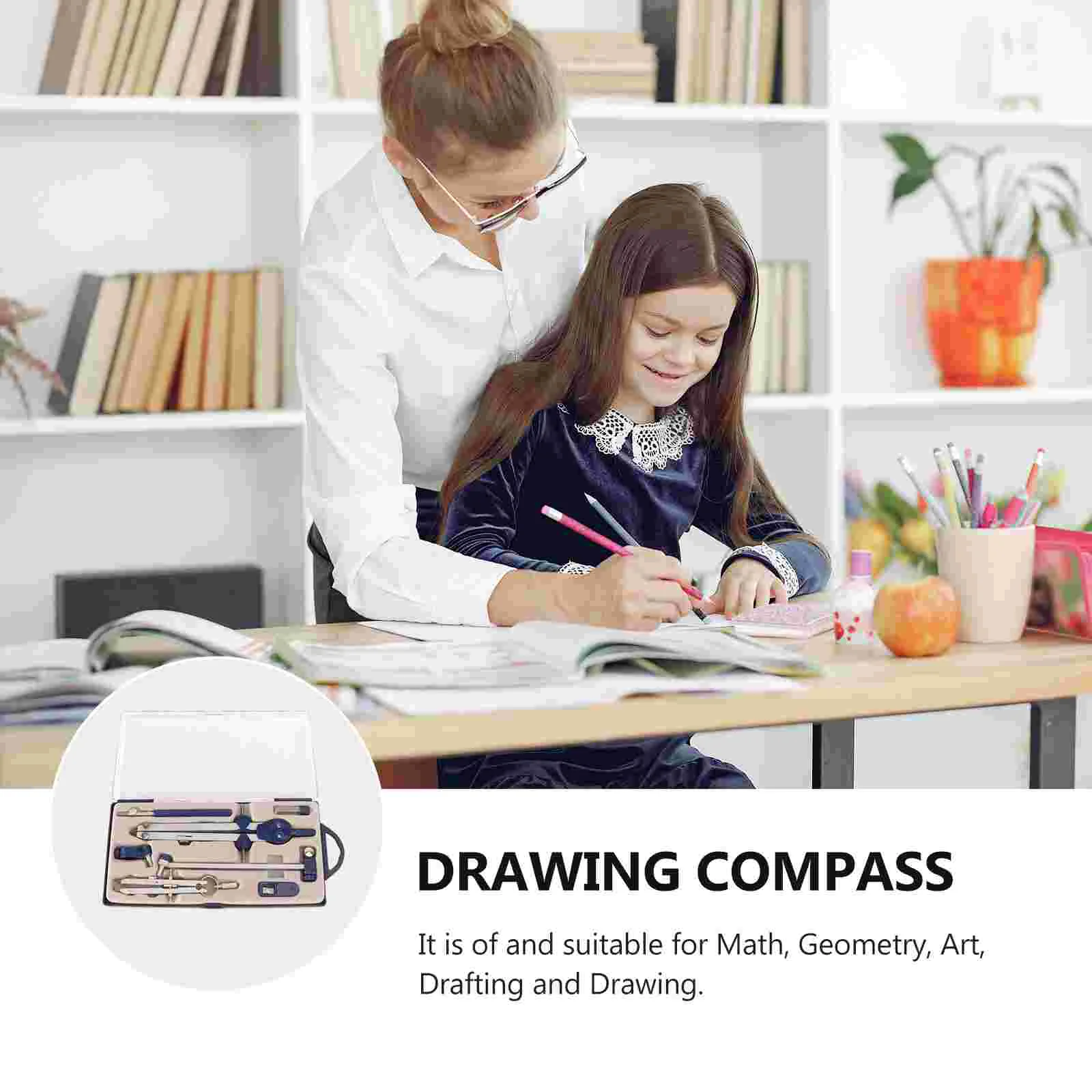 Professional Compass Set Precision Drafting Drawing for Students Office Worker
