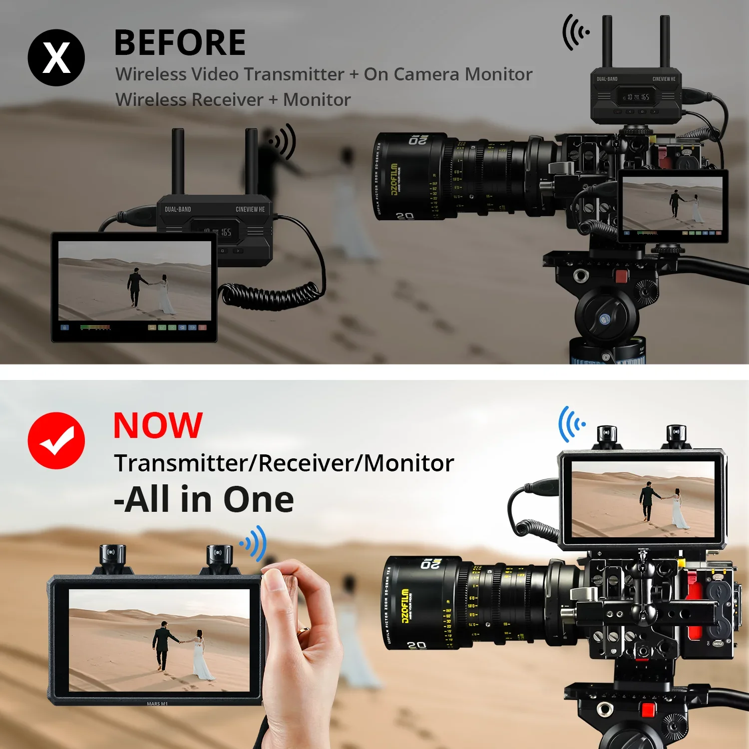 Hollyland Mars M1 ī޶ DSLR ʵ , HDMI ȣȯ ġ LCD ȭ,   ӱ, 5.5 ġ, 1000nit