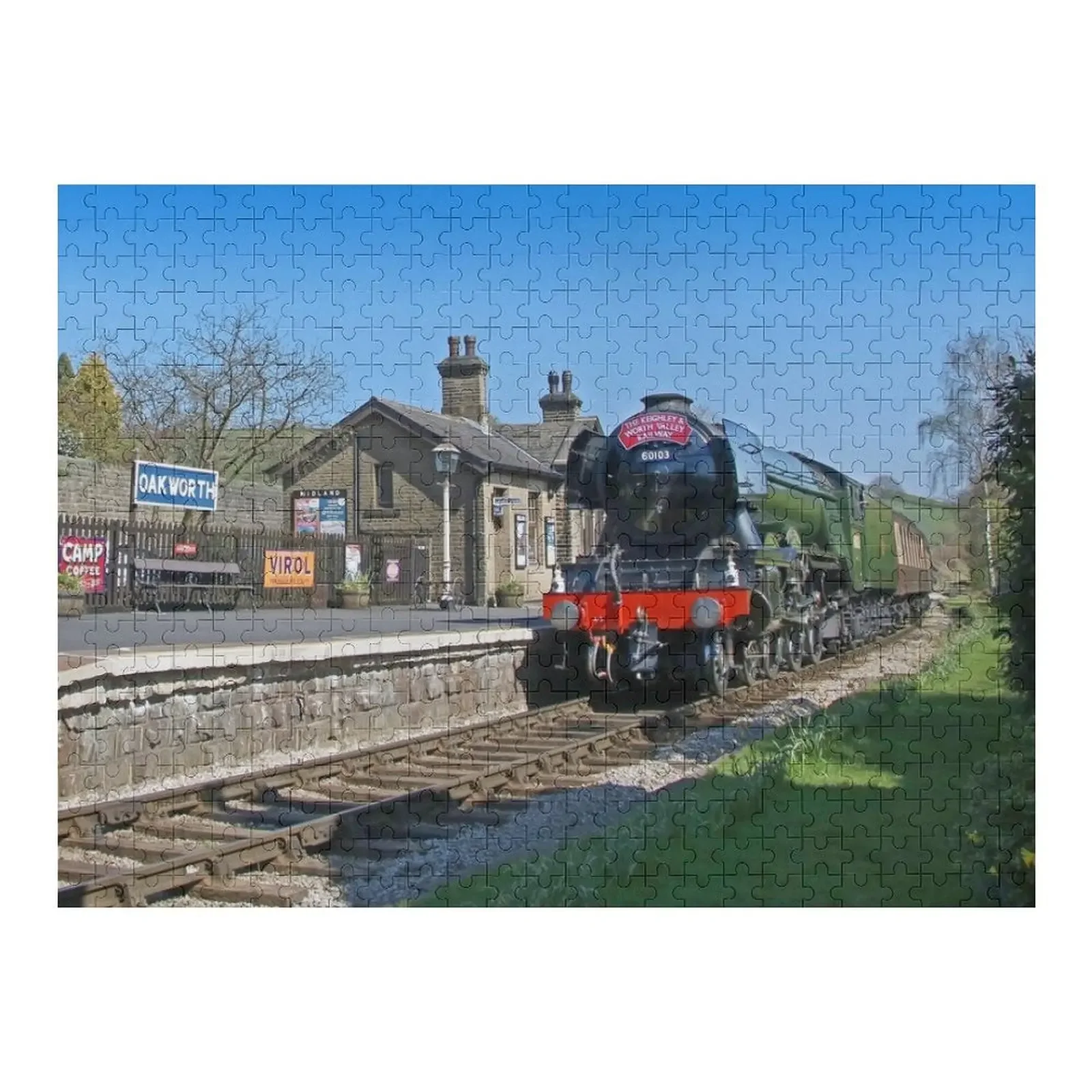 

The Flying Scotsman At Oakworth Station 2 Jigsaw Puzzle Christmas Toys Wooden Name Baby Wooden Puzzle