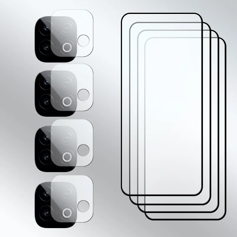 Premium Screen Protector & Soft Fiber Lens Film - 9H Anti-Scratch Glass