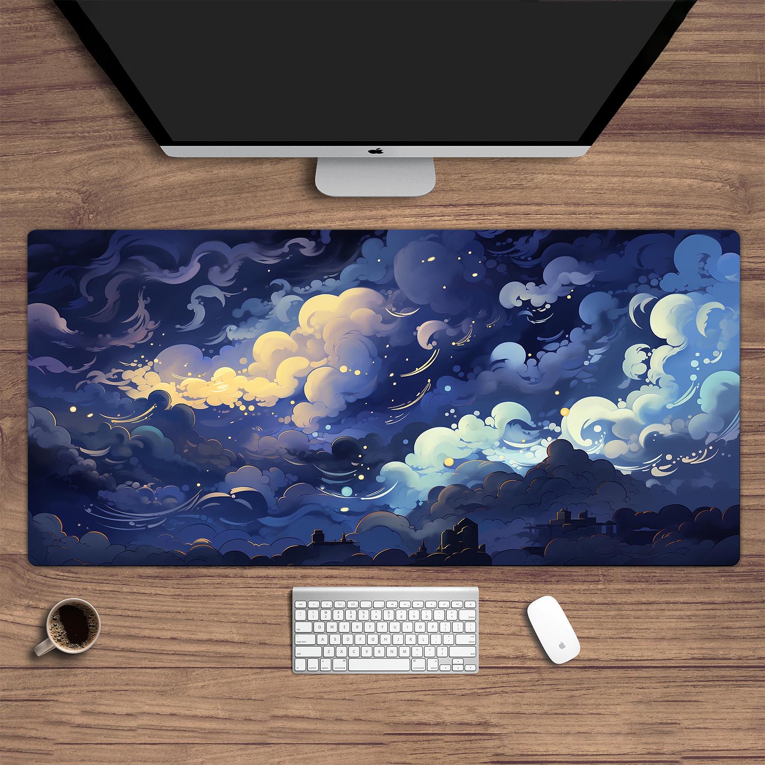 Xiangyun mouse pad, beautiful mouse pad, night scene table pad, gaming mouse pad, large table pad, keyboard pad, 40x90 cm