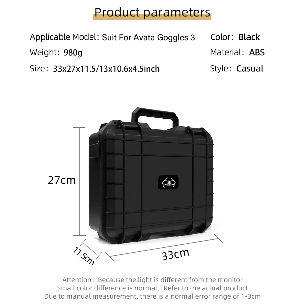 Explosion-Proof Box For DJI Avata 2 For Goggles 3 Waterproof Storage Case Hard Portable Carrying Case Suitcase Drone Accessories