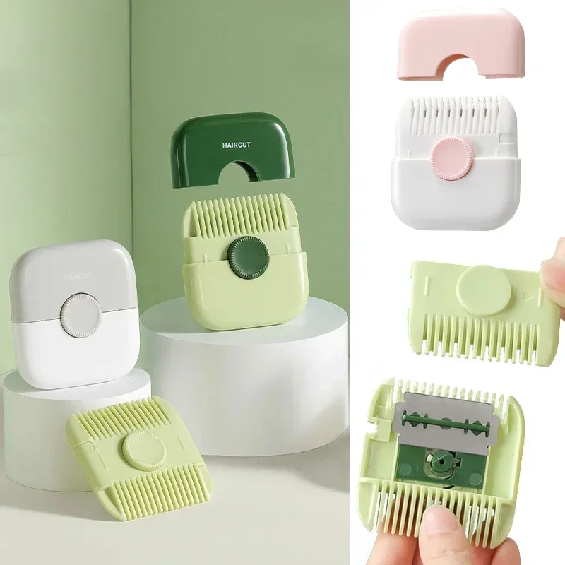 2in1 Baby Hair Cutting Trimmer Barber Comb Bangs Hair Cutter Remover Trimmer Manual Portable Children's Clipper Care Tools