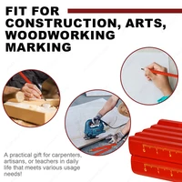 1-150Pcs Woodworking Pencils Heavy Duty Octagonal Hard Black Carpenter Pencils Site Dedicated Square Marking Wood Concrete 6