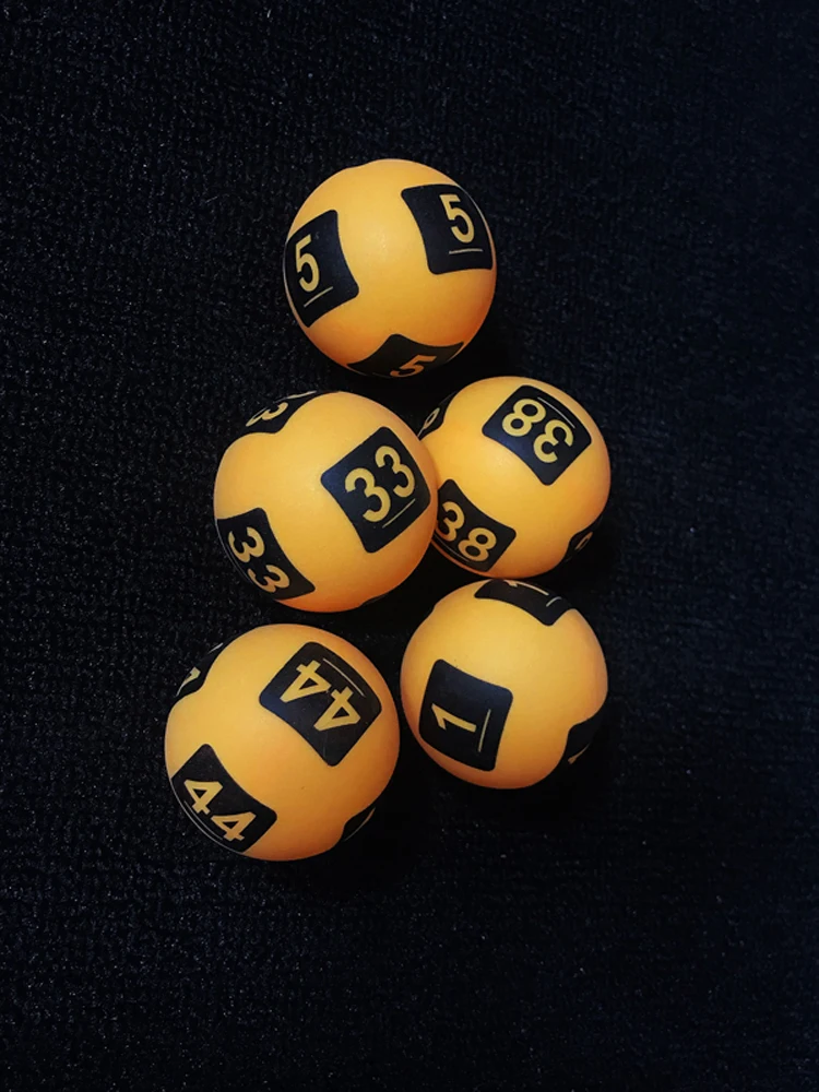 Lottery ping-pong balls for lottery games and lotto balls