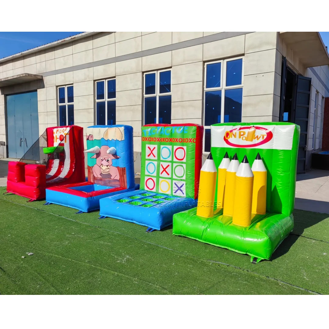 Carnival 4 in 1 Sports Games Ring Toss Games Basketball Shooting Juegos inflables Inflatable