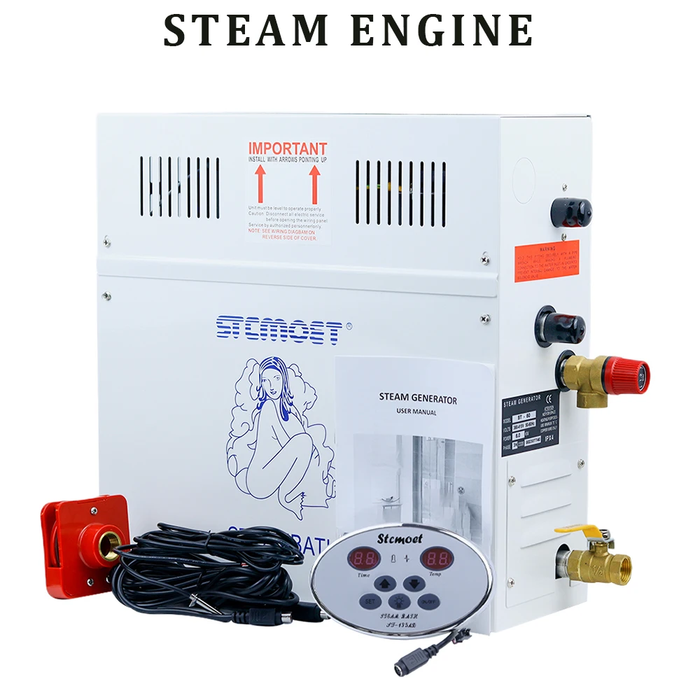 3/4.5/6/9KW 220/380V Steam Generator For Sauna Room Bath Shower Power Home Heate