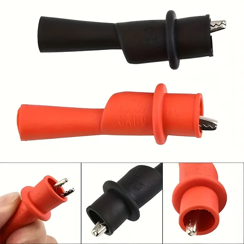 5/1 Pairs Alligator crocodile test clips clamps for multimeter test lead alligator clips electrical clamp testing probe meter