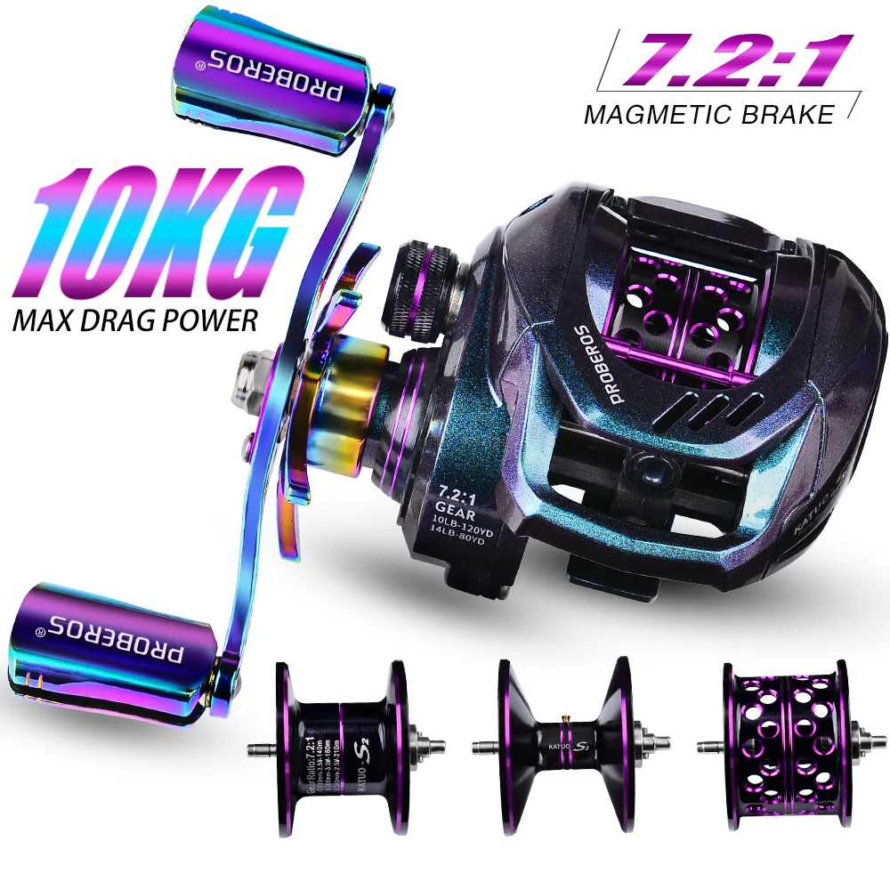 2023NewBaitcastingReel721HighSpeedLongShootPreventLine