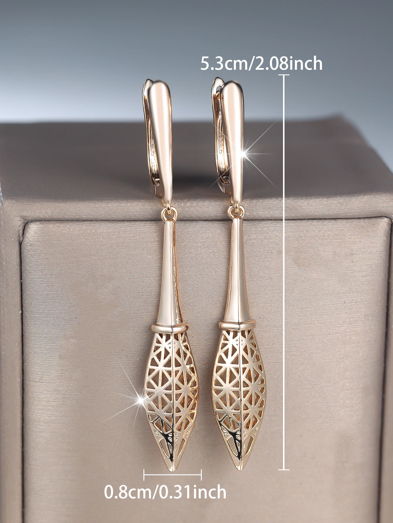 Water Drop Hollow Flower Pendant Hoop Earrings For Women Vintage Gold Color Ear Buckle Wedding Jewelry Engagement Party Gifts