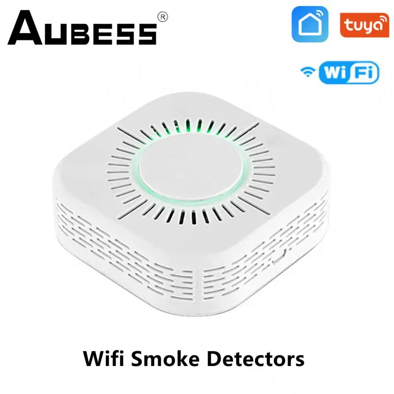 Беспроводной датчик дыма Tuya Wi-Fi детектор противопожарная сигнализация охранная