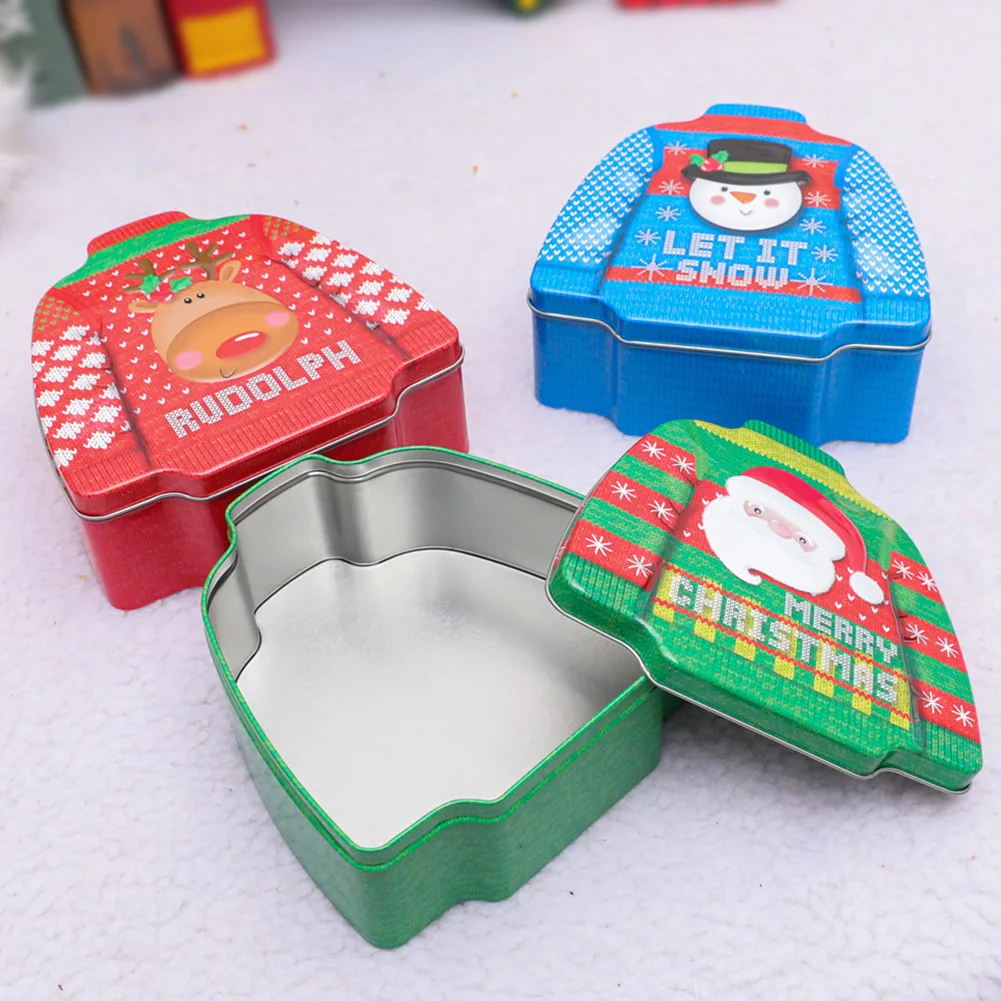 

1pcs Cartoon Sweater Christmas Candy Box Kids Chocolate Gift Packaging Box 2023 Merry Christmas Decor New Year Party Supplies