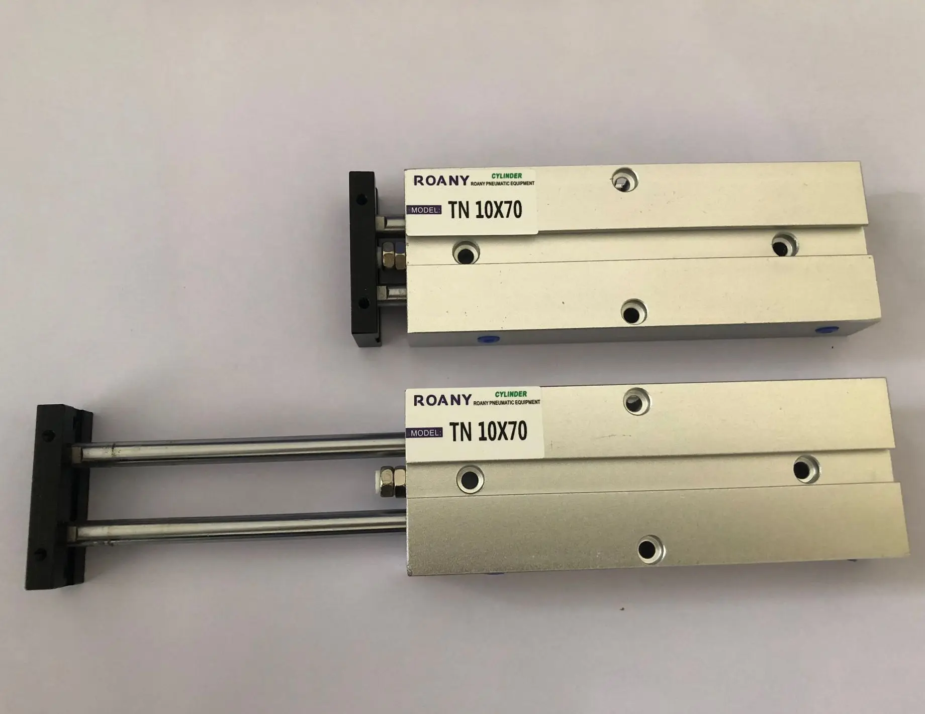 

TN10x70 70mm Bore 70mm Stroke Double Rod Aluminum Alloy Pneumatic Air Cylinder TN10-70 TDA10-70